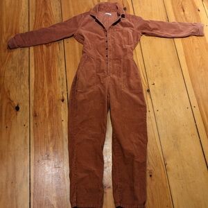 Outerknown Brown Corduroy Jumpsuit